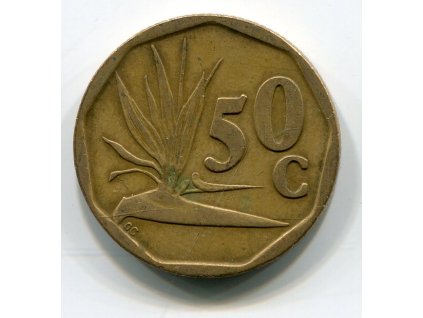JIHOAFRICKÁ REPUBLIKA. 50 cents 1992.