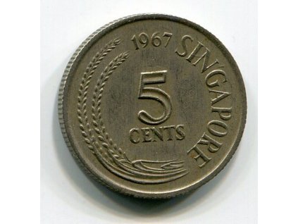 SINGAPUR. 5 cents 1967.
