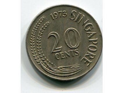 SINGAPUR. 20 cents 1973.