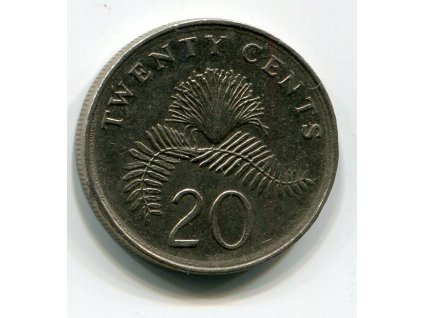 SINGAPUR. 20 cents 1987. KM-52