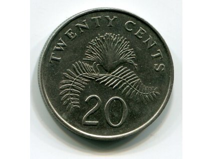 SINGAPUR. 20 cents 1987. KM-52