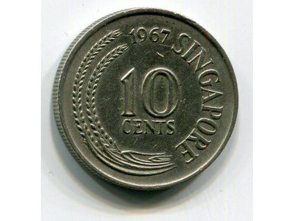 SINGAPUR. 10 cents 1967.