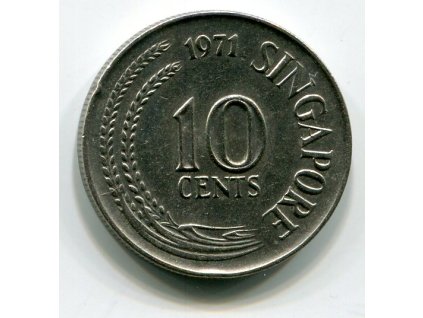 SINGAPUR. 10 cents 1971.