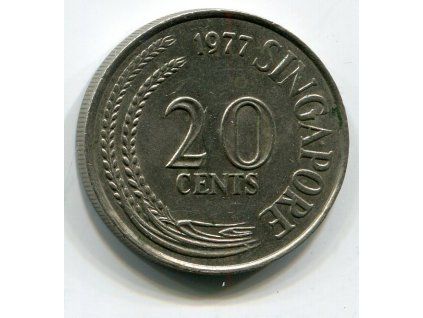 SINGAPUR. 20 cents 1977.
