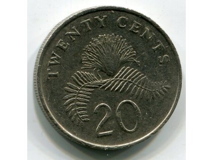 SINGAPUR. 20 cents 1990.