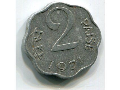 INDIE. 2 paise 1971, b.zn.
