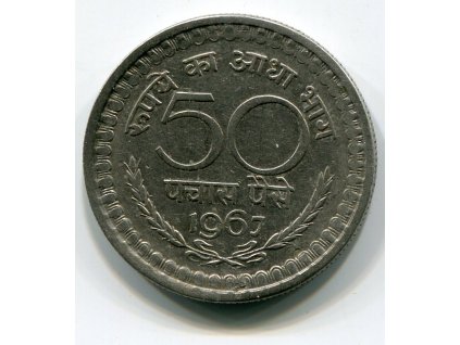INDIE. 50 paise 1967, b.zn.