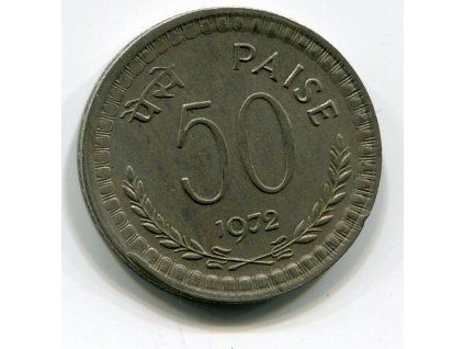 INDIE. 50 paise 1972. b.zn.