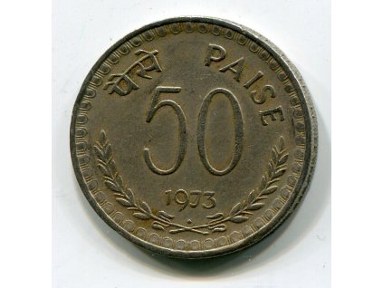 INDIE. 50 paise 1973, diamant.