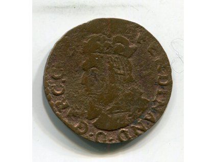 LIÉGE (Lutych). 1612-1650. Ferdinand de Baviere, biskup. Liard, b.l. Chestret 617.