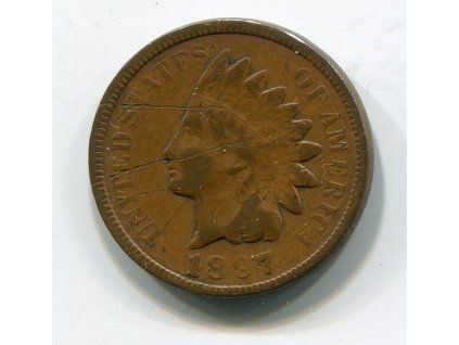 USA. 1 cent 1897.