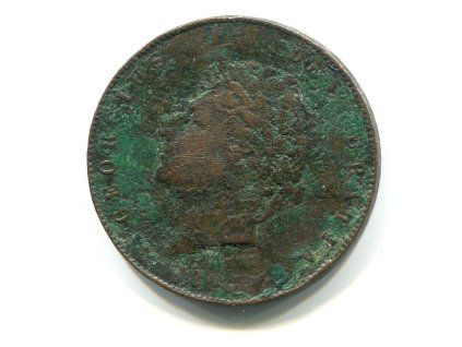 VELKÁ BRITÁNIE. Jiří IV. (1820 - 1830). 1/2 penny 1826.