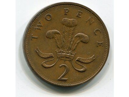 VELKÁ BRITÁNIE. 2 pence 1988.