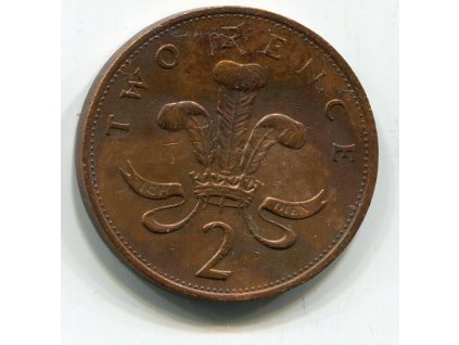 VELKÁ BRITÁNIE. 2 pence 1987.