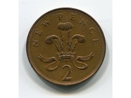 VELKÁ BRITÁNIE. 2 pence 1976.