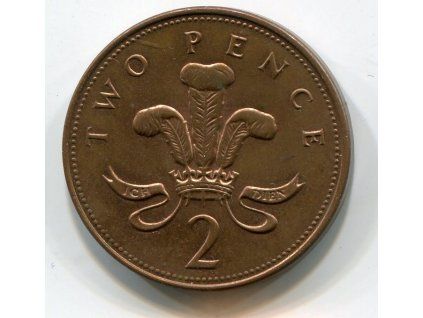 VELKÁ BRITÁNIE. 2 pence 1999.