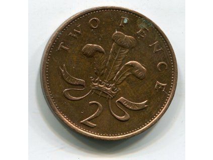 VELKÁ BRITÁNIE. 2 pence 1989.