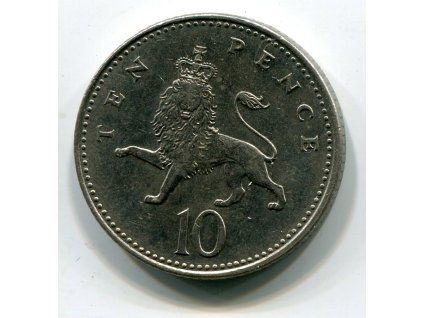 VELKÁ BRITÁNIE. 10 pence 1992.