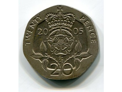 VELKÁ BRITÁNIE. 20 pence 2005.