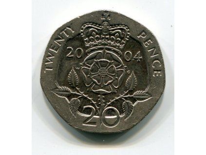 VELKÁ BRITÁNIE. 20 pence 2004.