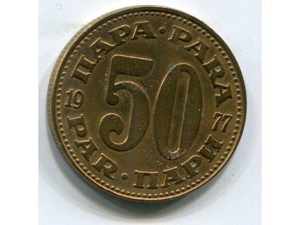 JUGOSLÁVIE. 50 para 1977.