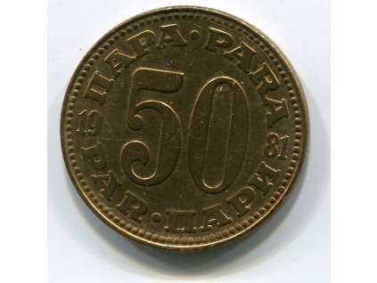 JUGOSLÁVIE. 50 para 1981.