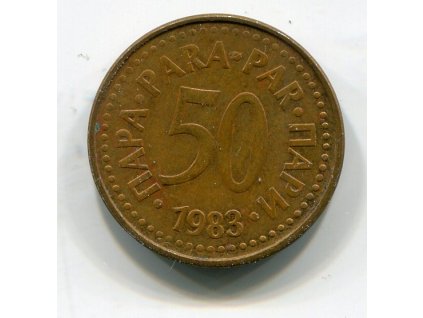 JUGOSLÁVIE. 50 para 1983.