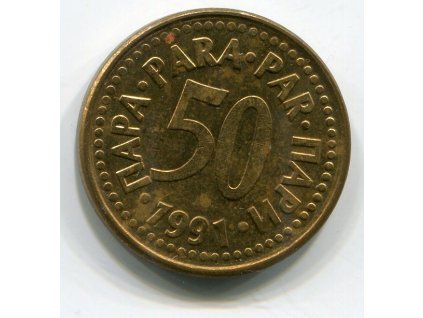 JUGOSLÁVIE. 50 para 1991.