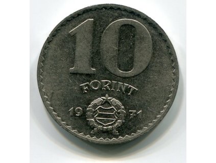 MAĎARSKO. 10 forint 1971.