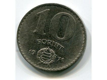 MAĎARSKO. 10 forint 1971.