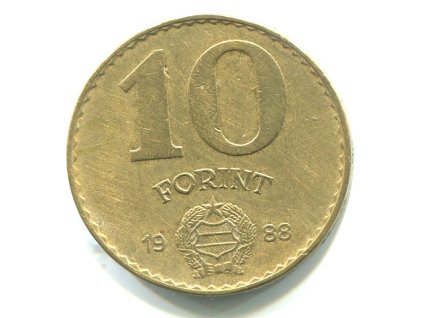 MAĎARSKO. 10 forint 1988.