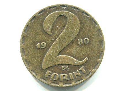 MAĎARSKO. 2 forint 1980.