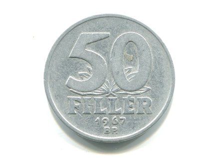 MAĎARSKO. 50 fillér 1967.
