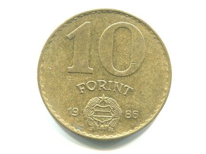 MAĎARSKO. 10 forint 1986.