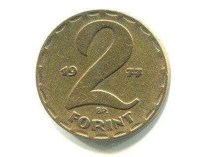 MAĎARSKO. 2 forint 1977.