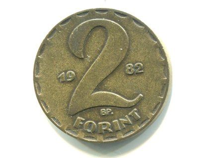 MAĎARSKO. 2 forint 1982.