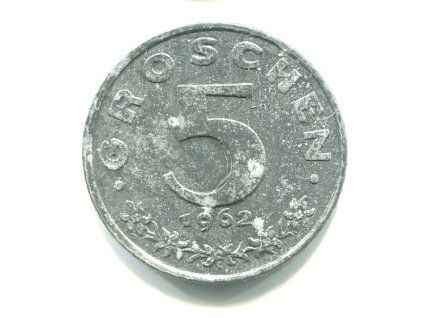 RAKOUSKO. 5 Groschen 1962.