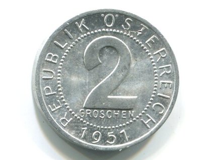 RAKOUSKO. 2 Groschen 1951.