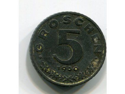 RAKOUSKO. 5 Groschen 1950.