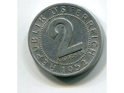 RAKOUSKO. 2 Groschen 1952.