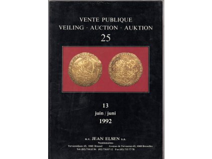 Aukční katalog firmy Jean ELSEN, Bruxelles. 25 / 13. 6.1992.
