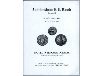 Aukční katalog firmy RAUCH, Wien, č. 50 / 19.-21. 4.1993.