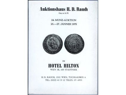Aukční katalog firmy RAUCH, Wien, č. 24 / 25.-27. 1.1979.