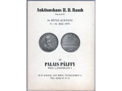 Aukční katalog firmy RAUCH, Wien, č. 16 /9.-10. 5.1975..