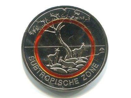 NĚMECKO. 5 euro 2018/D. Subtropische Zone.