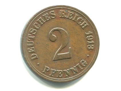 NĚMECKO. 2 Pfennig 1913/A.