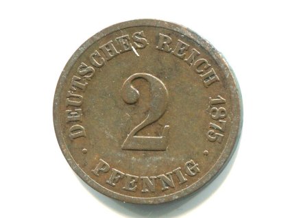 NĚMECKO. 2 Pfennig 1875/C.