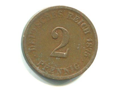 NĚMECKO. 2 Pfennig 1875/G.
