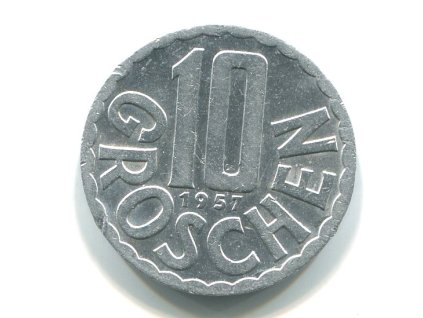 RAKOUSKO. 10 Groschen 1957.