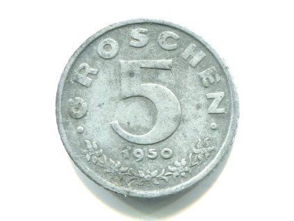 RAKOUSKO. 5 Groschen 1950.